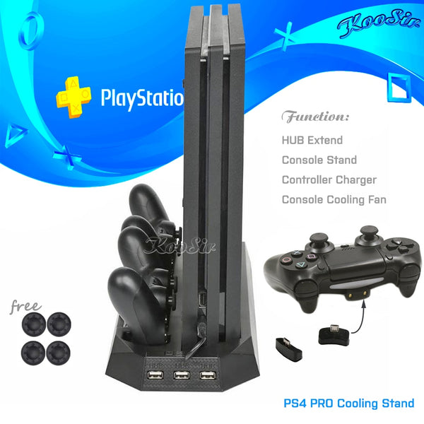 PS 4 Dual Controller Charging Station & 3 HUB Port for Sony PlayStation 4