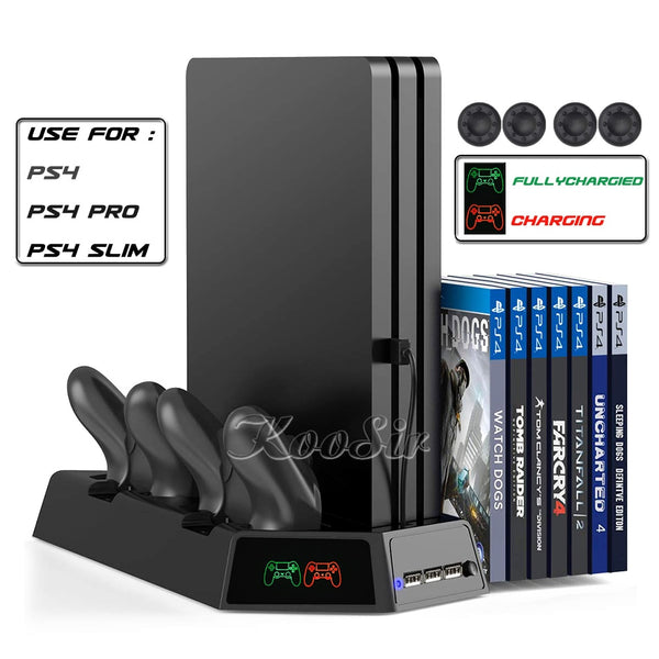 PS4/Slim/Pro Vertical Cooling Fan Stand Play Station