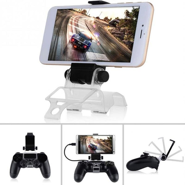 PS 4 Cell Mobile Phone Smart Clip Clamp Holder Stand